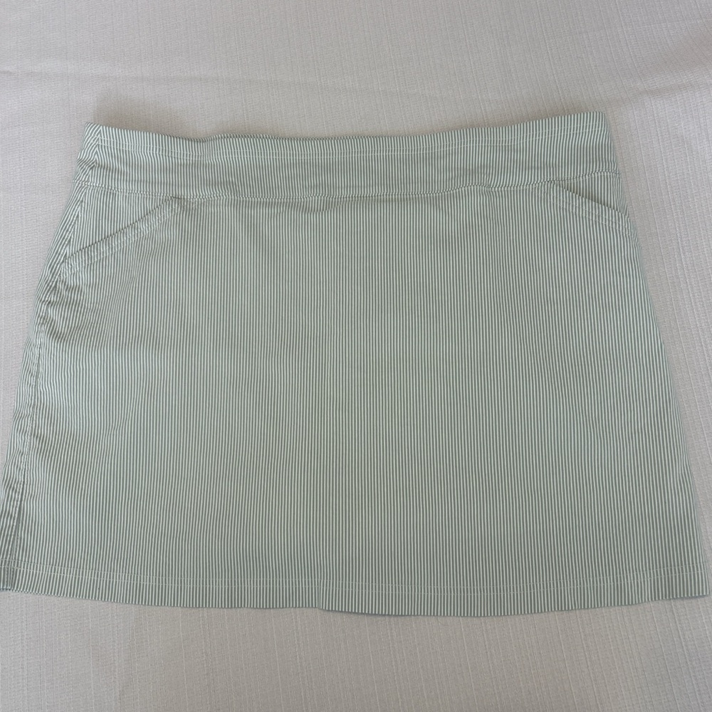 Mario Serrani Mint Striped Mini Skort